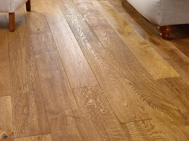 180 Deep Brushed Handscraped Golden Brushed & Lacquered - Chelsea - Image 3